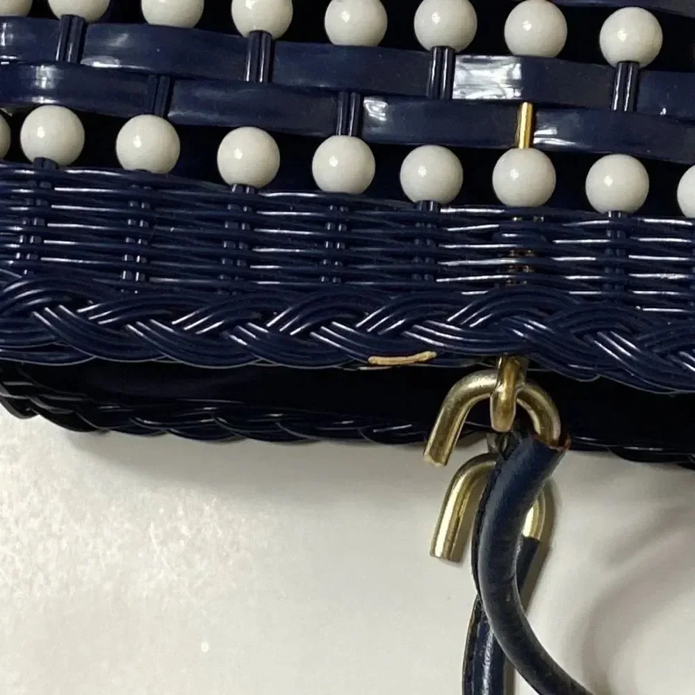 Handmade Made In Hong Kong Plastic & Metal Women Handbags